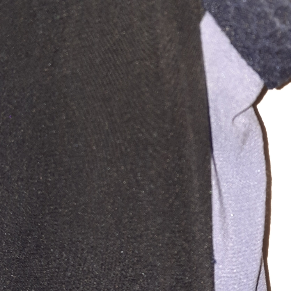 REBECCA TAYLOR Colorblock Shift Dress Rolled Cap Sleeves Navy Black Lavender 6 M - Picture 11 of 13